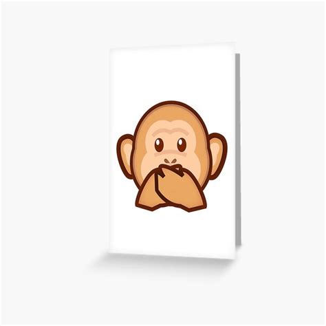 Ape Emoji Greeting Cards | Redbubble