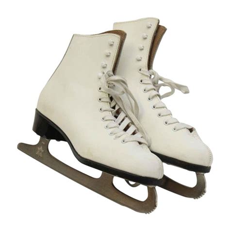 Vintage Figure Skating Ice Skates - A Pair | Chairish