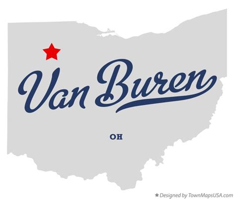 Map of Van Buren, Putnam County, OH, Ohio