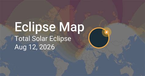 Eclipse Path of Total Solar Eclipse on August 12, 2026