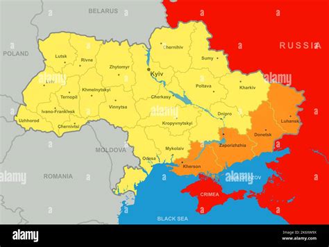 Ukraine map after referendums in Donetsk, Luhansk, Kherson and ...