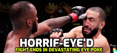 Nasty Eye Poke Ends Leon Edwards vs. Belal Muhammad UFC Main Event