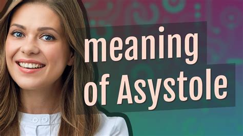 Asystole | meaning of Asystole - YouTube