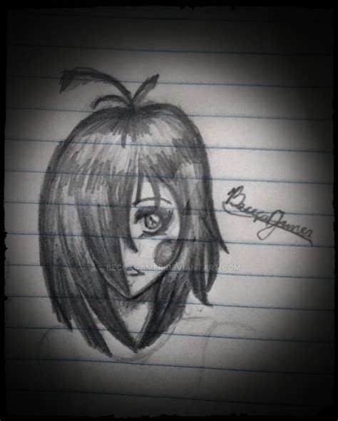 Toy Chica - human face (sketch) by BeccaGamer on DeviantArt