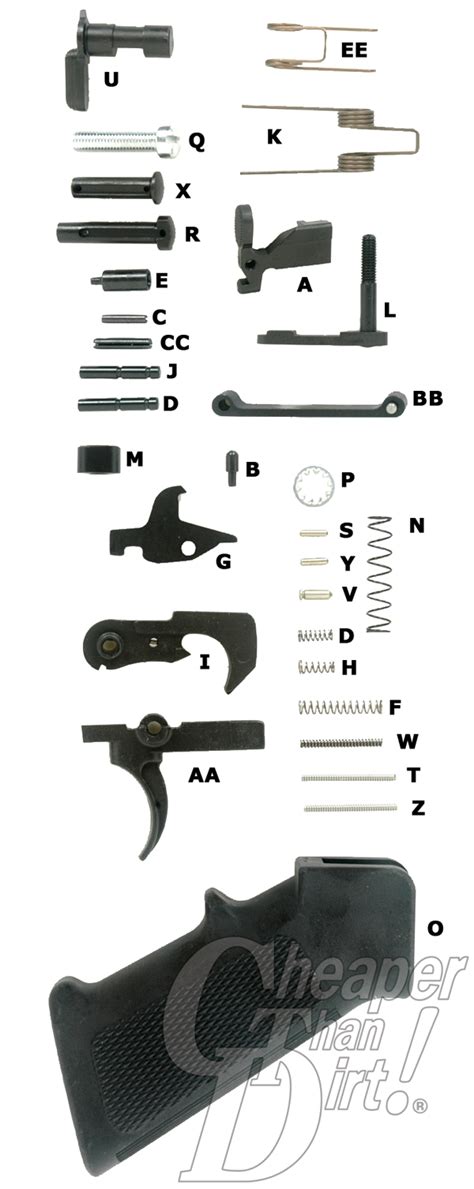 AR 15 Lower Parts List Diagram