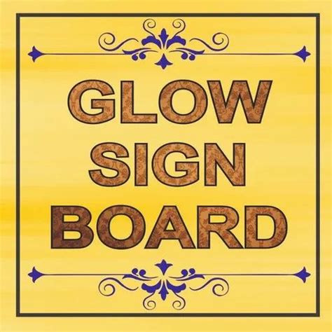 Stainless Steel Glow Sign Board at Rs 250/sq ft in Agra | ID: 23482681548