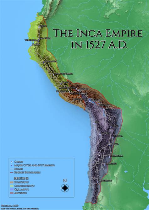 The Inca Empire in 1527 A.D. at its Territorial Height : r/aoe2