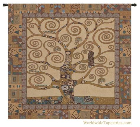 Klimt Tree Of Life II Tapestry :: Modern Tapestries :: Worldwide Tapestries