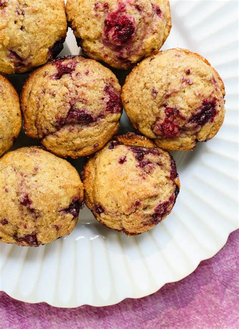 Healthy Raspberry Muffins Recipe - Cookie and Kate