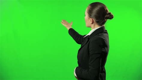 Stock video of female weathercaster giving weather report against | 6125300 | Shutterstock