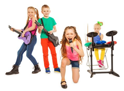 Children Playing Music Instruments