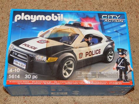 Playmobil City Action Police Car With Electronic Flashing Light #5614 ...