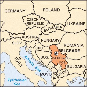 Map of Belgrade, Serbia | The Fellowship of God's Covenant People