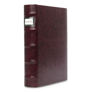 Bellagio-Italia CD/DVD Storage Binder - Brown - Leather - 288-Disc ...