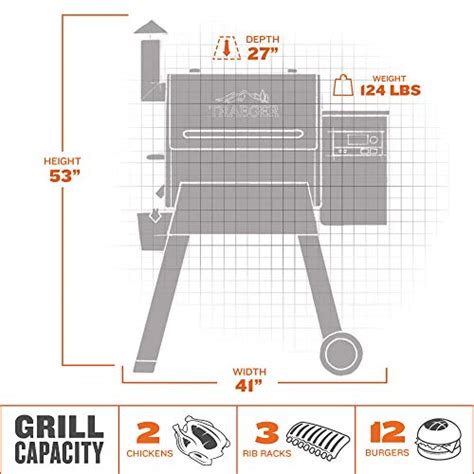 Traeger Grills Pro Series 575 Wood Pellet Grill and Smoker with Wifi, App-Enabled, Black ...