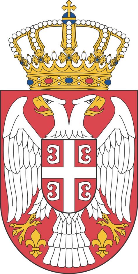 Lesser Coat of arms of Serbia | Serbia flag, Serbian flag, Coat of arms