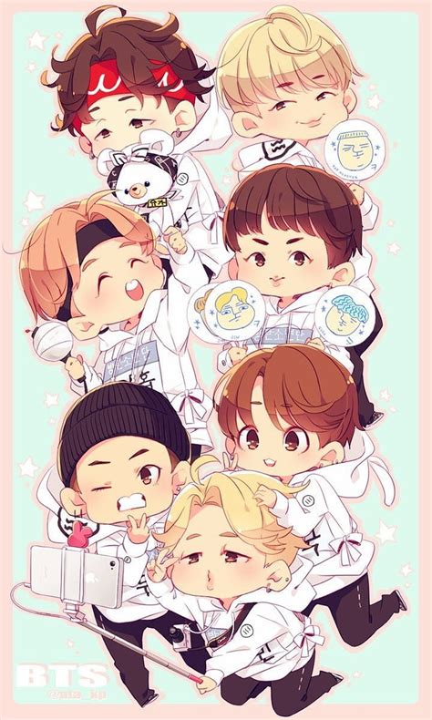 BTS . Bts chibi, Chibi, Bts fanart, Kpop Chibi HD phone wallpaper | Pxfuel