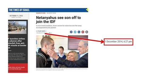 Fact-Check | 2014 Photo of Israel PM Benjamin Netanyahu’s Youngest Son Joining Army Falsely ...