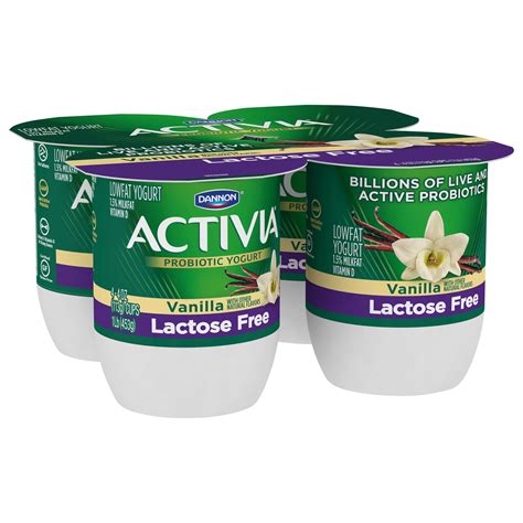 Dannon Activia Lactose Free Low-Fat Vanilla Yogurt - Shop Yogurt at H-E-B