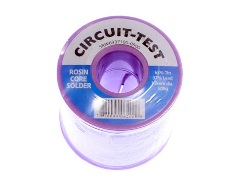 Rosin Core Solder - 1.0mm 500g Roll - Solarbotics Ltd.