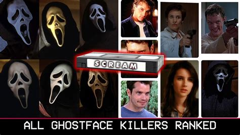 All Ghostface Killers Ranked | Scream 1, 2, 3, 4, 5 and 6 - YouTube