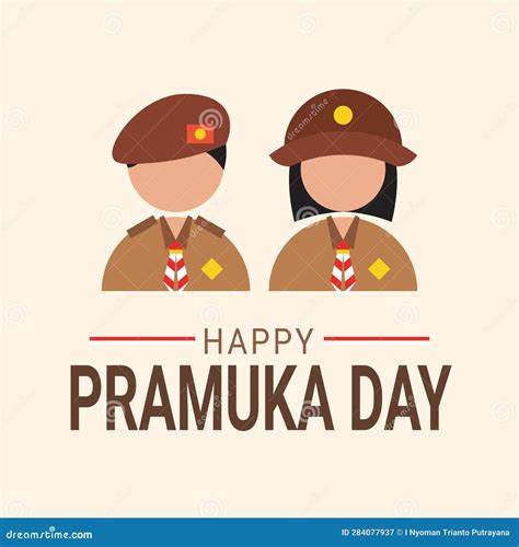 Pramuka Day background stock vector. Illustration of holiday - 284077937