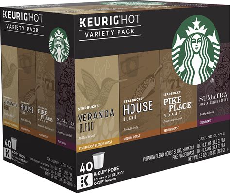 Customer Reviews: Keurig Starbucks Variety Pack K-Cup® Pods (40-Pack ...