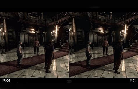 Resident Evil HD Remaster PS4 30fps vs PC 60fps Comparison (video)