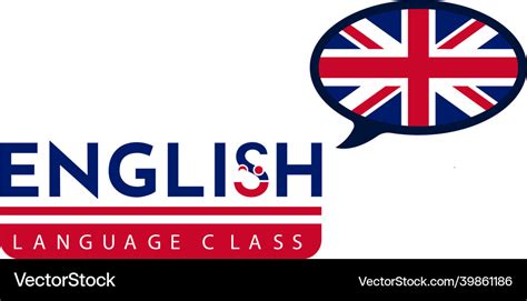 Learning english language class logo language Vector Image