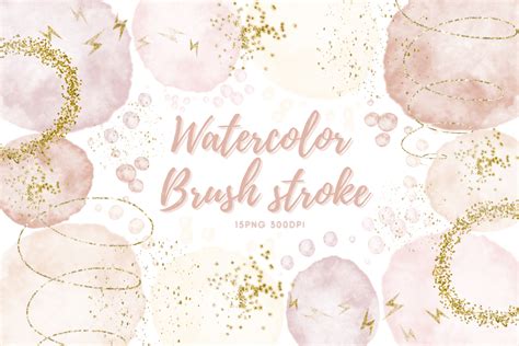 Watercolor Brush Strokes Clipart Graphic by Khim08Studio · Creative Fabrica