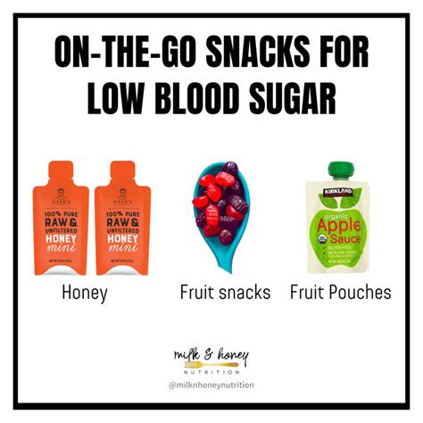 Treating Hypoglycemia: Foods & Snacks for Low Blood Sugar | Milk & Honey Nutrition