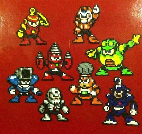 Mega Man 4 Perler Bead Sprite Art Robot Masters Mega Man 8-Bit NES ...