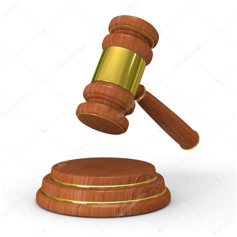 Auction gavel on white. Isolated 3D image Stock Photo by ©ISergey 4805253