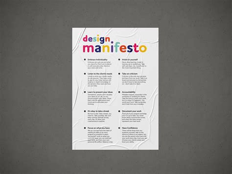 Design Manifesto on Behance