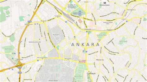 Ankara City Map – Map Illustrators