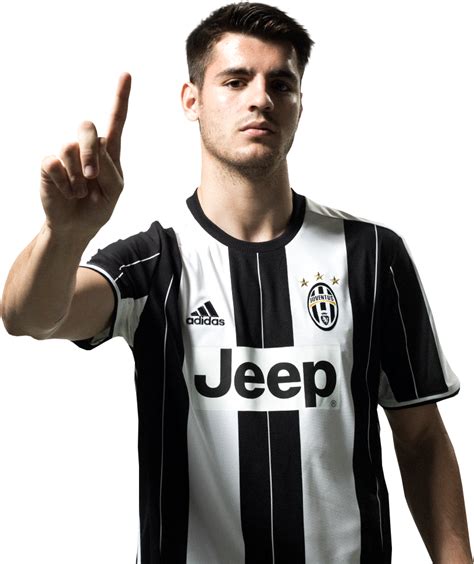 Alvaro Morata Juventus football render - FootyRenders