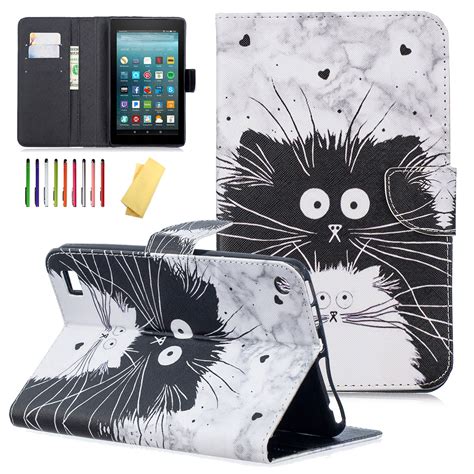 Kindle Fire 7 Kids Case, Allytech Slim PU Leather Folio Stand Case ...