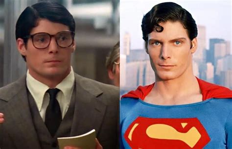 In Superman, when Christopher Reeve portrays Clark Kent his hair is ...