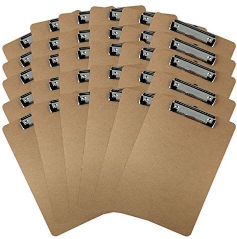 Trade Quest Letter Size Clipboard Low Profile Clip Hardboard (Pack of ...