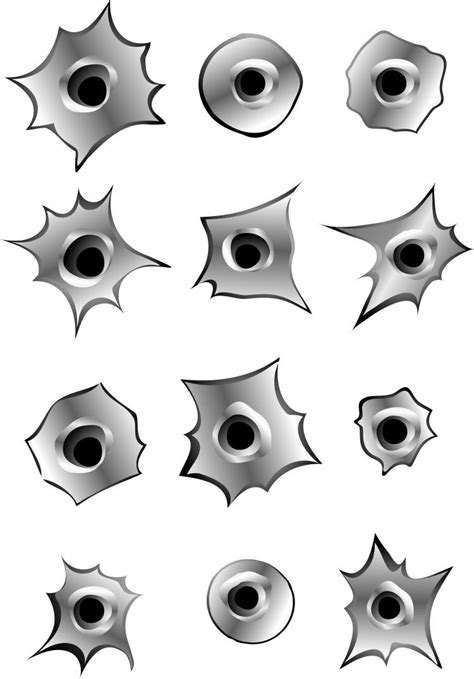 Bullet Holes Material Bullet (123840) Free EPS Download / 4 Vector