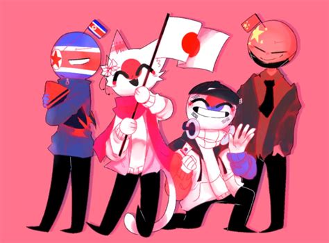 Countryhumans Japan X North Korea