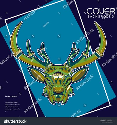Deer Sketch Vector Graphics Color Head Stock Vector (Royalty Free ...