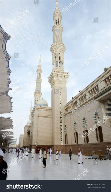 Medina - July 21 : Holy Mosque On July 21, 2012 In Medina, Saudi Arabia. Medina Mosque Is The ...