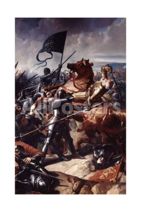 Battle of Castillon, 1453 Giclee Print by Charles Philippe Auguste Lariviere at AllPosters.com