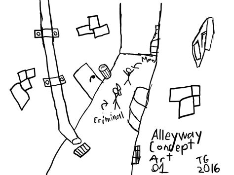 Alleyway Concept Art 01 by OniGolden on DeviantArt