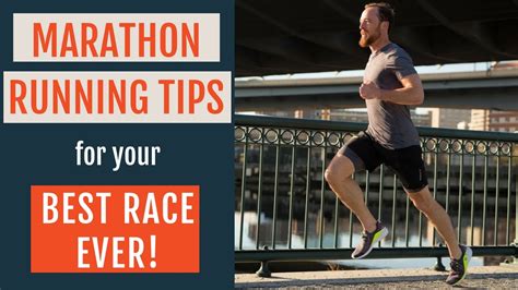 Marathon Running Tips For Your Best Race Ever - YouTube