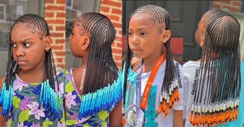 Braids for Kids- 50 Kids Braids with Beads Hairstyles