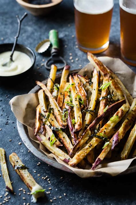 Japanese Sweet Potato Oven Fries with Wasabi Aioli • The Bojon Gourmet