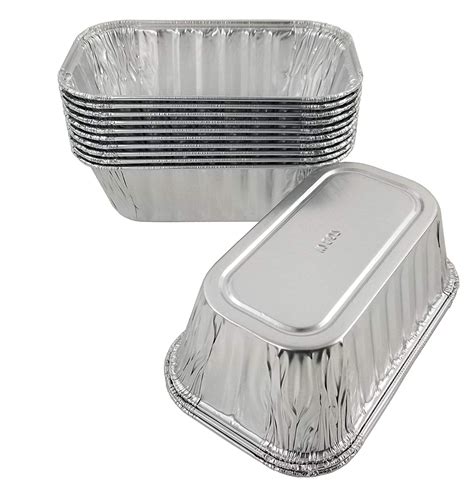 1 lb. Aluminum Foil Mini-Loaf Pan w/High Dome Lid 50/PK – Foil-Pans.com