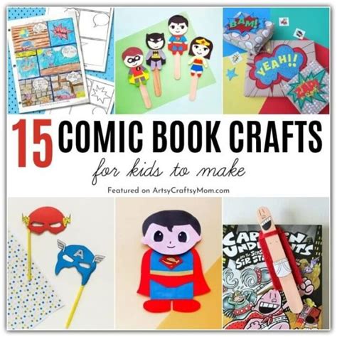 15 Cheerful Comic Book Crafts for Kids